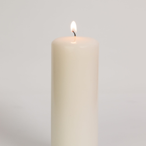 6 Pack 6.5x28cm Clover Pillar Candles