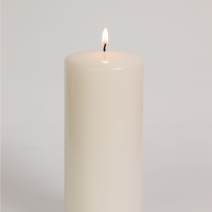 6 Pack 7.5x18cm Pillar Clover Leaf Candles