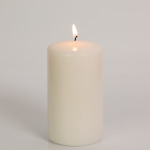 6 Pack 7.5x13cm Pillar Clover Leaf Candles