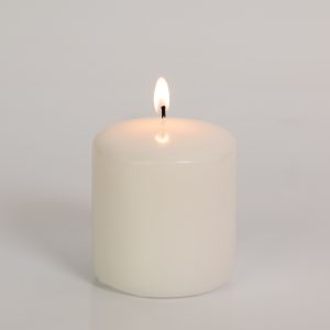 6 Pack 7.5x8cm Pillar Clover Leaf Candles